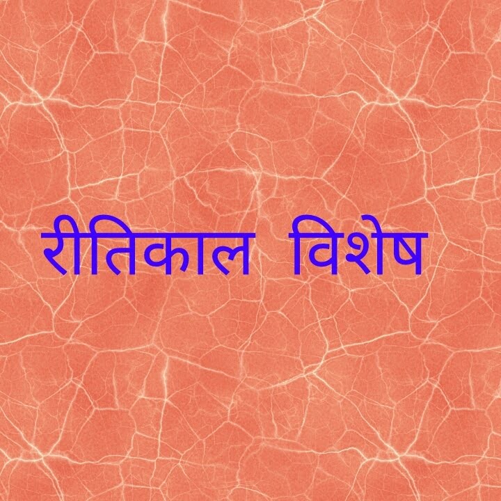 रीतिकाल विशेष हिंदी साहित्य