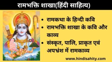 रामभक्ति शाखा – भक्तिकाल – Hindi Sahitya ka Itihas रामभक्ति शाखा – भक्तिकाल – Hindi Sahitya ka Itihas