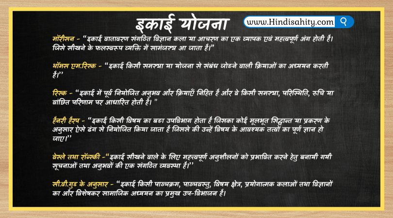 इकाई योजना प्रविधि इकाई योजना प्रविधि